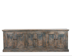 Mira 6-Door Sideboard - Antique Blue