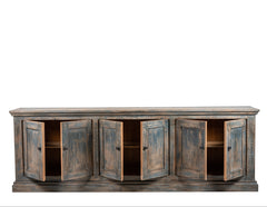 Mira 6-Door Sideboard - Antique Blue