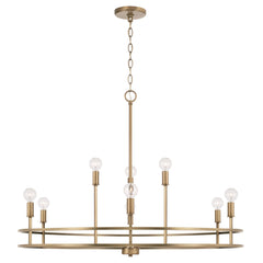 Fuller 9-Light Chandelier - Aged Brass