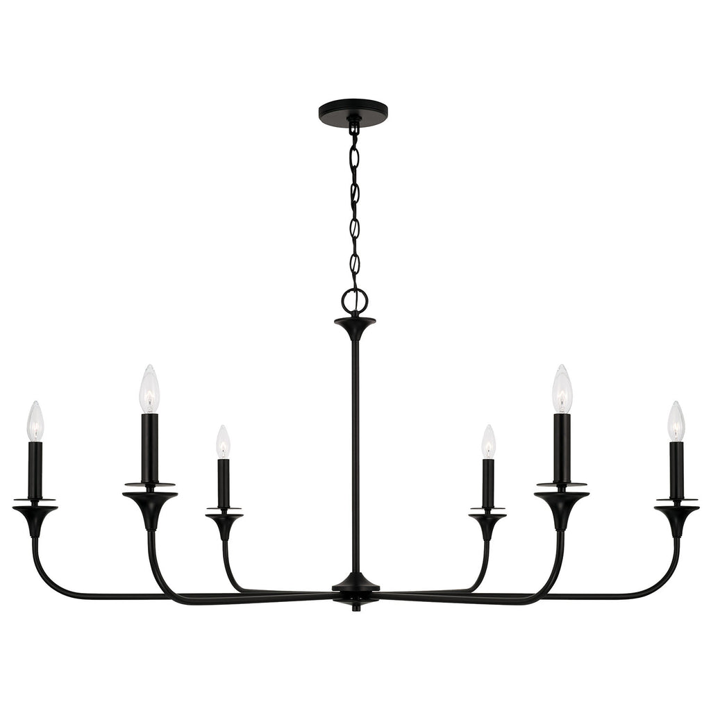 Portman 9-Light Chandelier - Matte Black