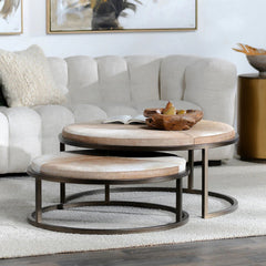 Hayden Coffee Table Set - Sand