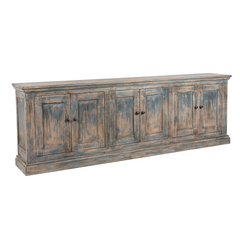 Mira 6-Door Sideboard - Antique Blue