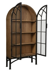 Vickie Arched Cabinet - Antique Natural