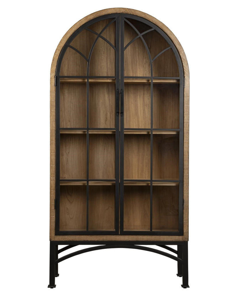 Vickie Arched Cabinet - Antique Natural