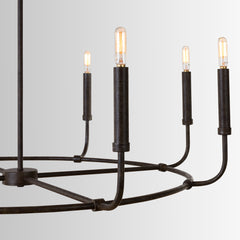 Zac 8-Light Chandelier - Mineral Brown