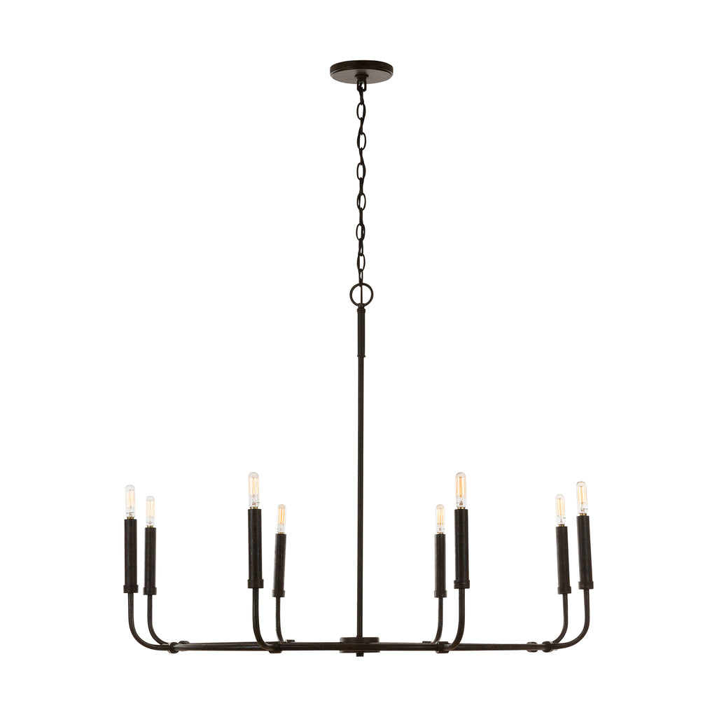 Zac 8-Light Chandelier - Mineral Brown