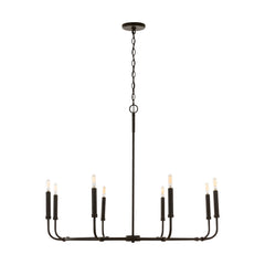 Zac 8-Light Chandelier - Mineral Brown