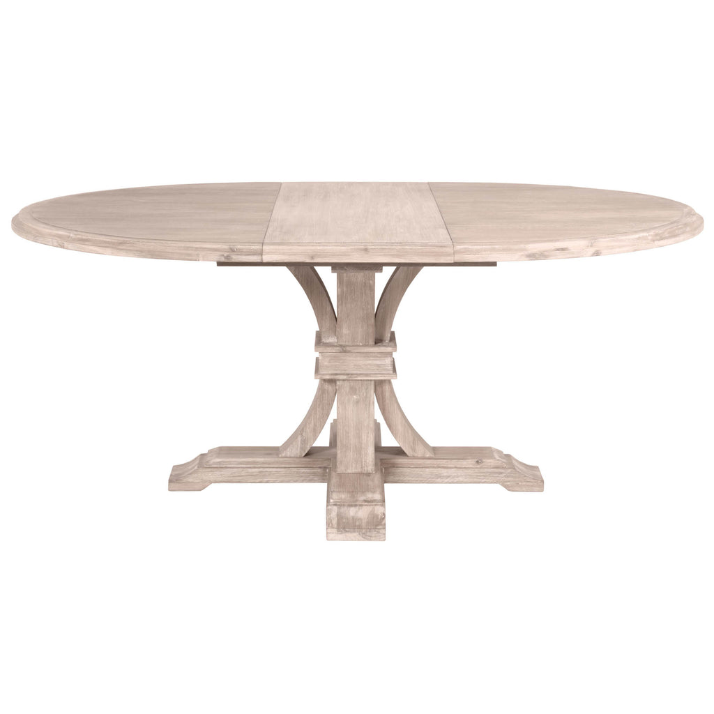 Devon 54" Round Extension Table - Grey