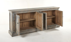 Mira 4-Door Sideboard - Antique Blue