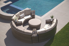 Portfino Armless Wedge Sofa - Grey