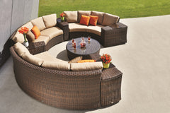 Portfino Armless Wedge Sofa - Espresso