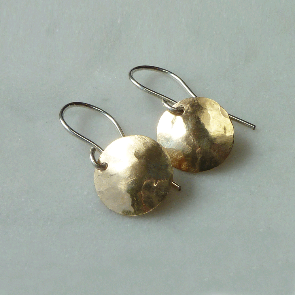 Crescent Gold Earrings