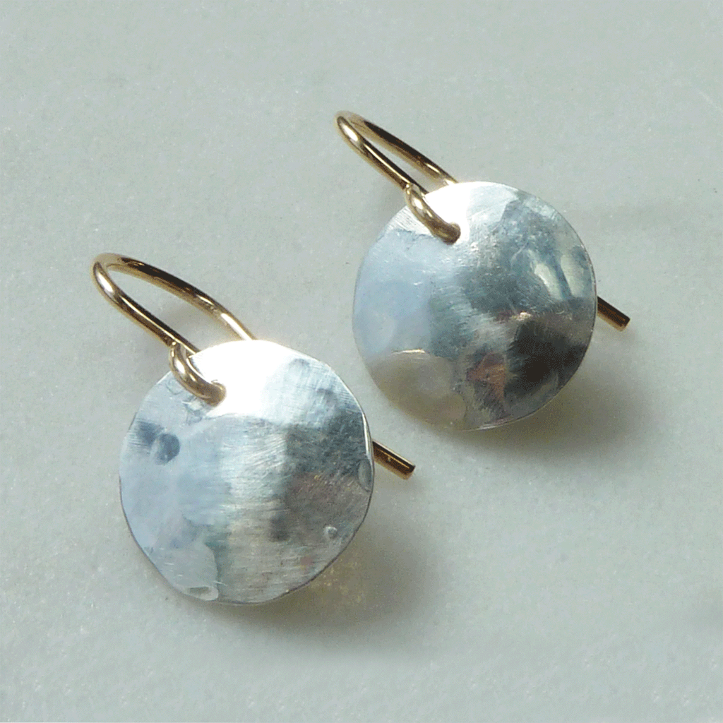 Crescent Silver Earrings