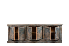 Mira 6-Door Sideboard - Antique Blue