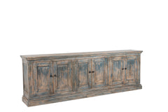 Mira 6-Door Sideboard - Antique Blue