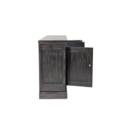 Mira 3-Door Sideboard - Washed Black