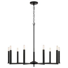 Portman 9-Light Chandelier - Matte Black
