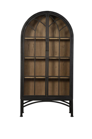 Vickie Arched Cabinet - Black