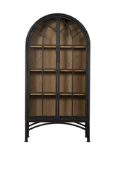 Vickie Arched Cabinet - Black