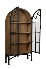 Vickie Arched Cabinet - Antique Natural