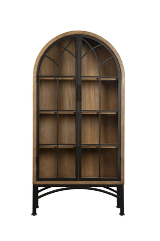 Vickie Arched Cabinet - Antique Natural