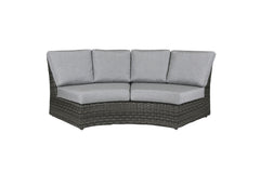 Portfino Armless Wedge Sofa - Grey