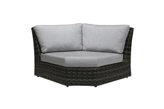 Portfino Curved Corner Chair - Grey
