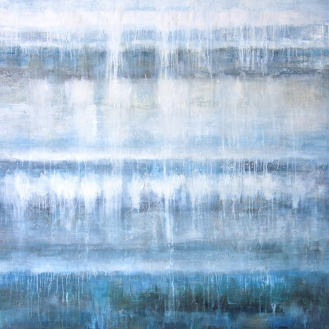 50x50 Into the Blue Oil on Canvas