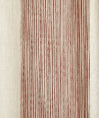 Hampton Cotton Stripes Drapery Panel - Coral